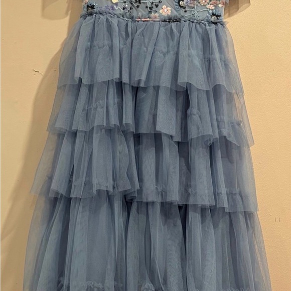 NWT ๐ Blue Tiered Tulle Maxi Dress - Picture 5 of 5